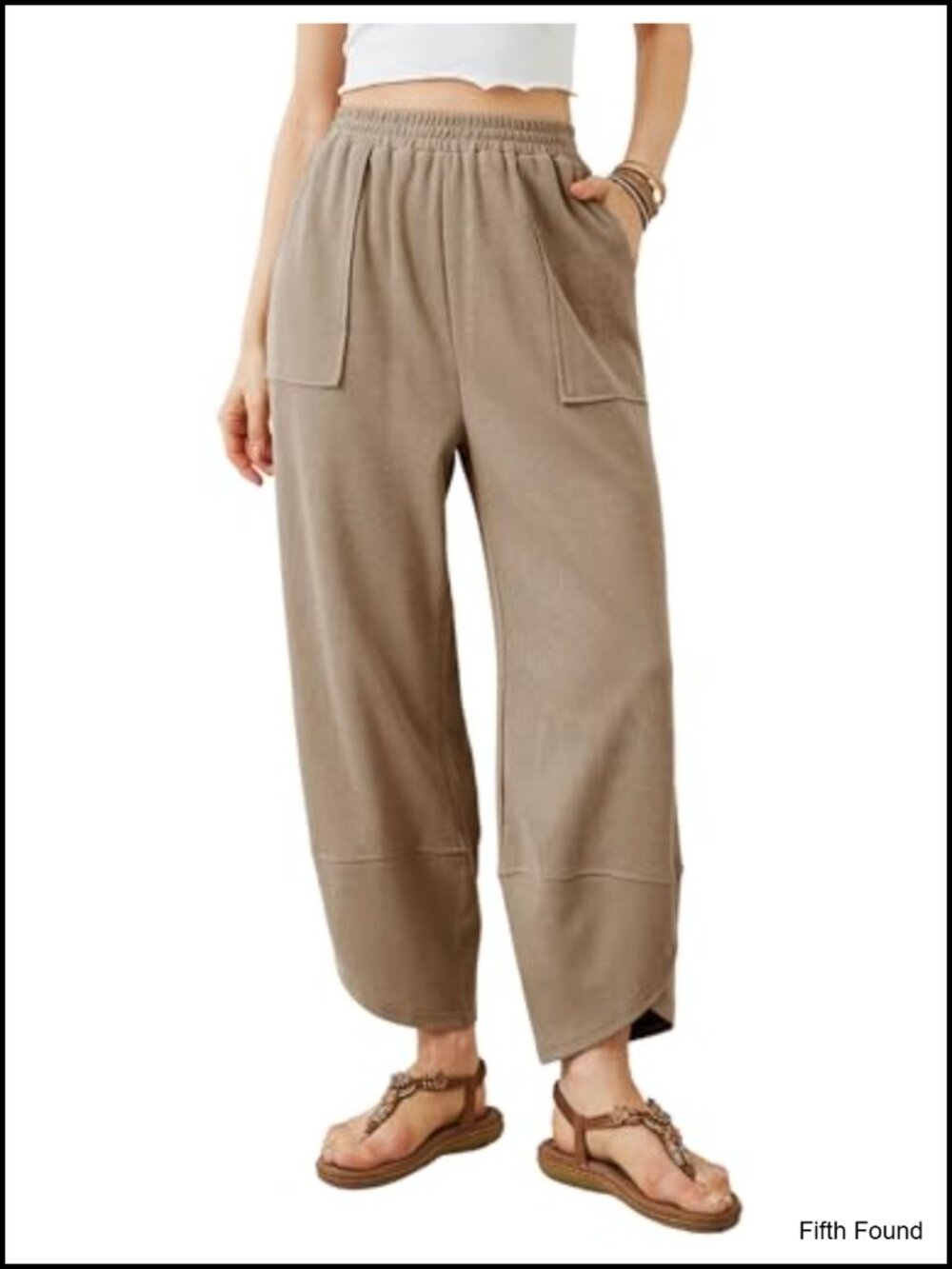 Women's Wide Leg Harem Pants Relaxed Fit Elastic Waist Casual Palazzo Pants